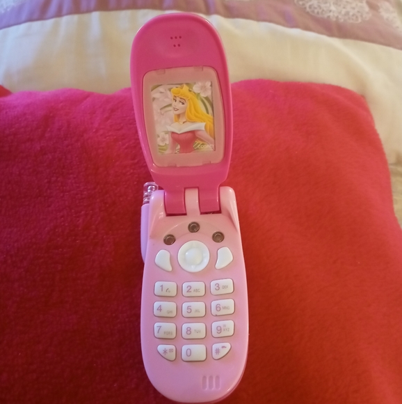 Disney Toys Disney Princess Sleeping Beauty Toy Flip Phone Vintage